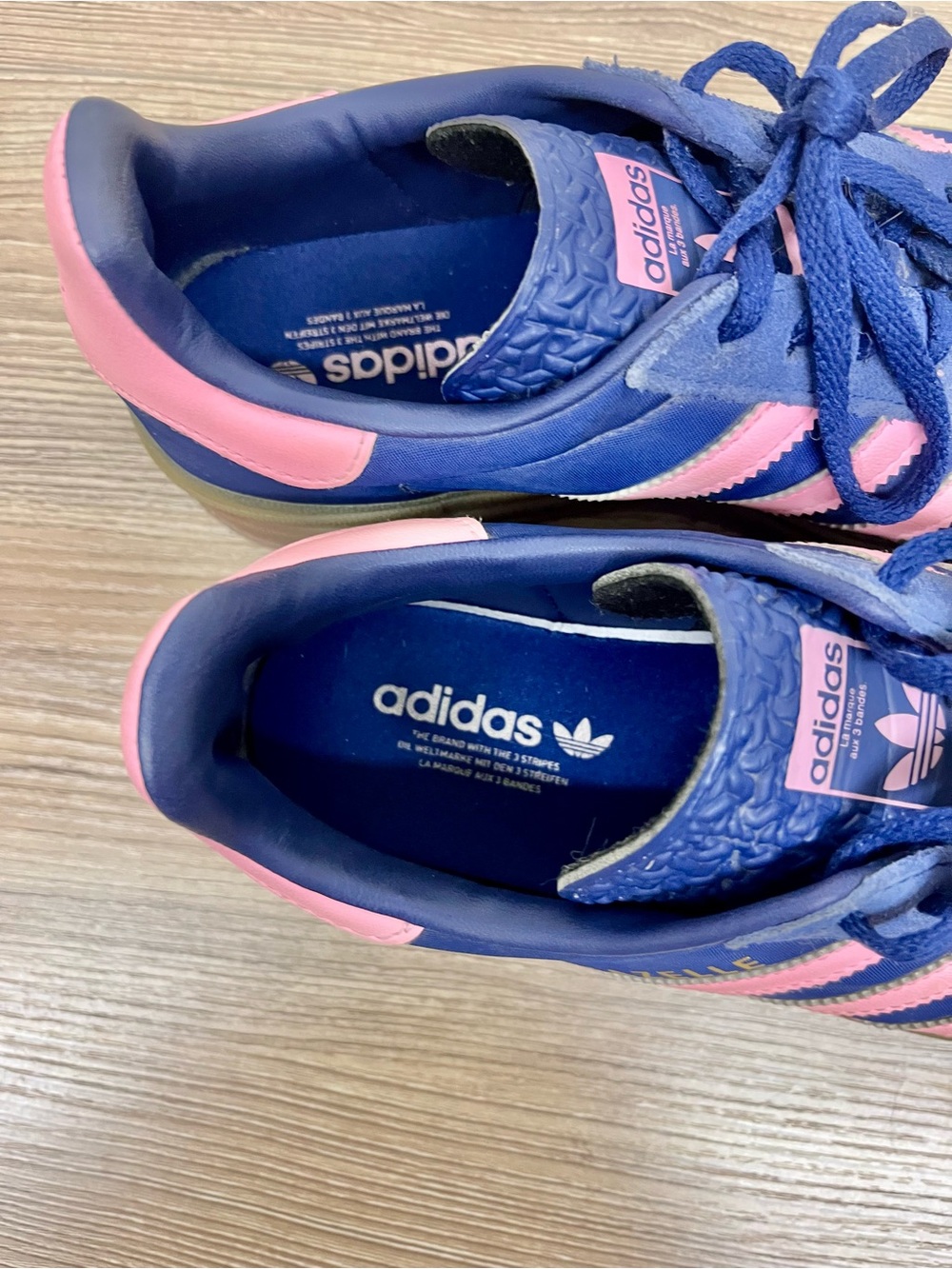 Adidas Gazelle Bold in Dark Blue and Pink Spark Platform Size 6.5 - Picture 2 of 11